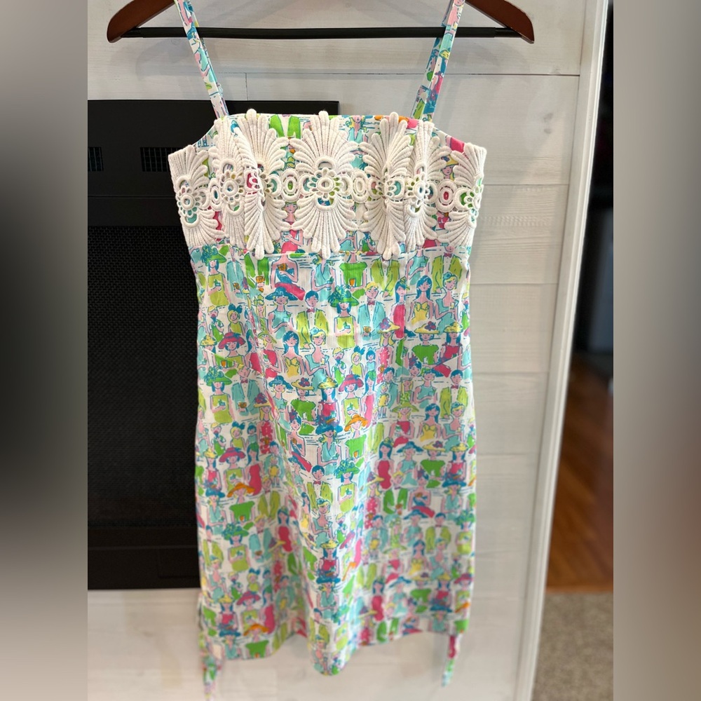 Lilly Pulitzer Bel Air Giddy Up Dress Derby Size 0. 1307